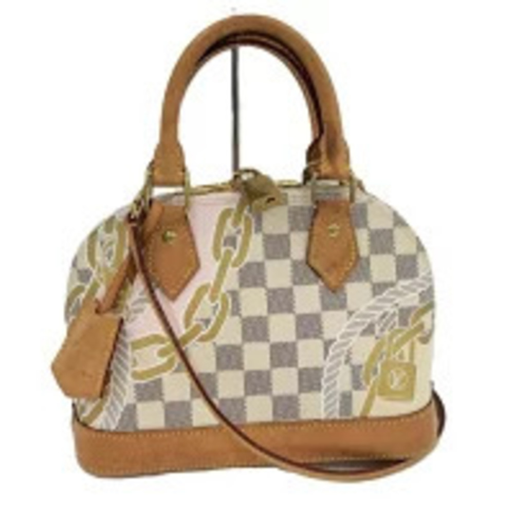 LOUIS VUITTON Alma Nautical Collection Handbag Damier Azur White